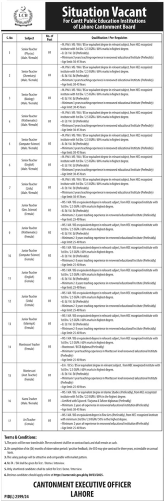 Latest Lahore High Court (LHC) Jobs 2025 