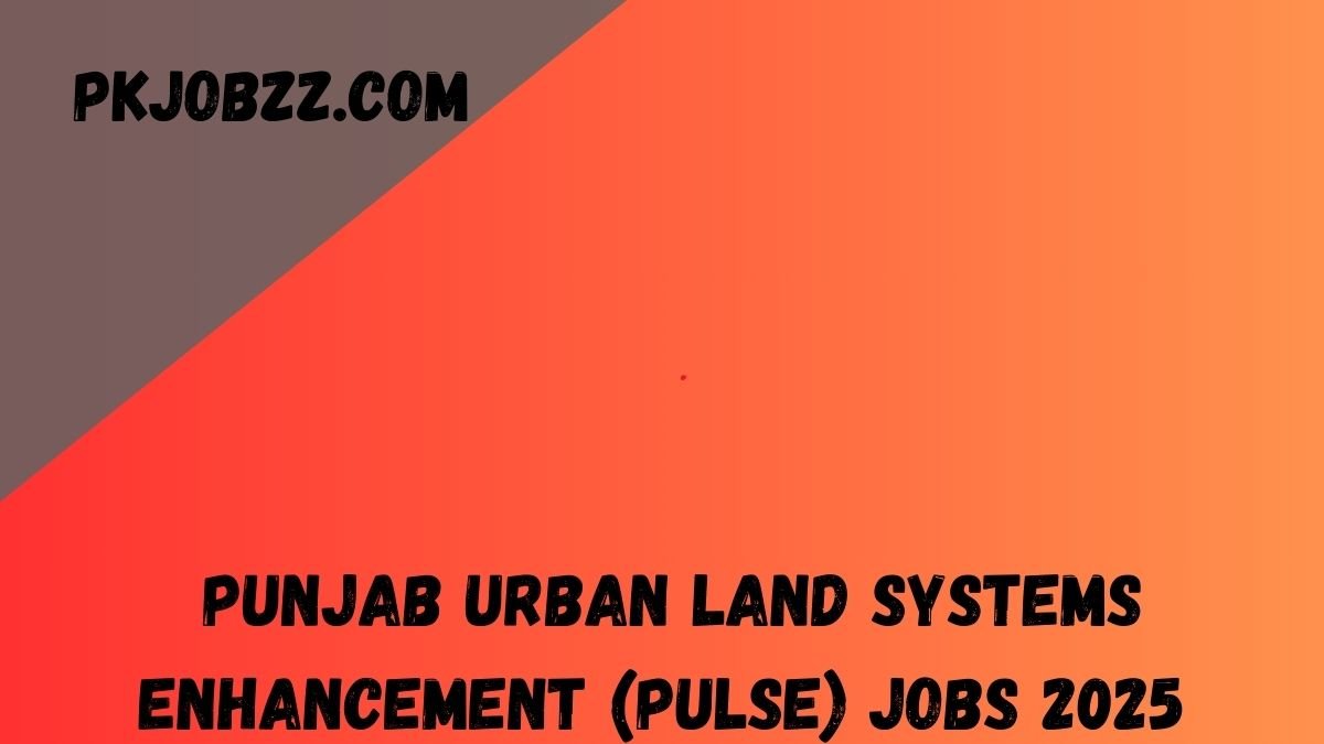 Punjab Urban Land Record Systems Enhancement (PULSE) Jobs 2025