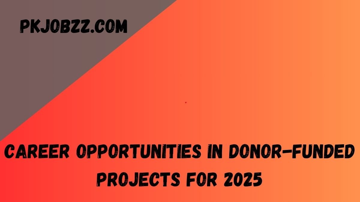 Career Opportunities in Donor-Funded Projects for 2025