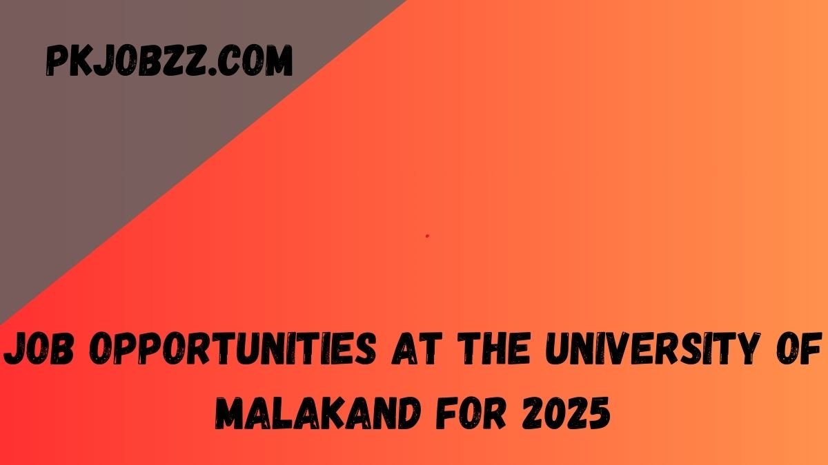 Job Opportunities at the University of Malakand for 2025